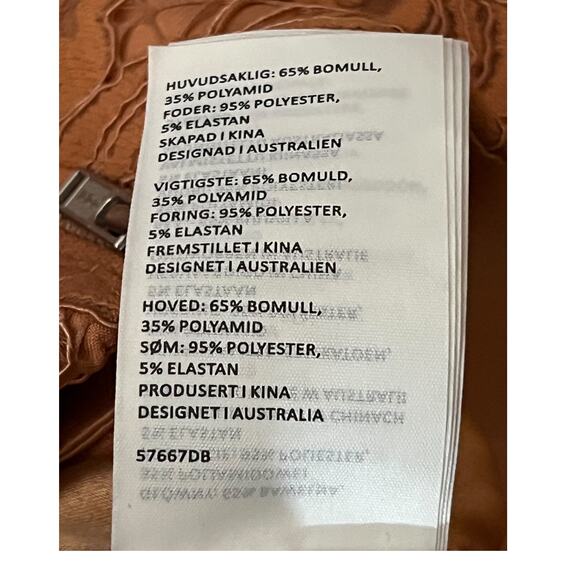 Bardot dress brown Riveria Corset size 8 L - Picture 10 of 13